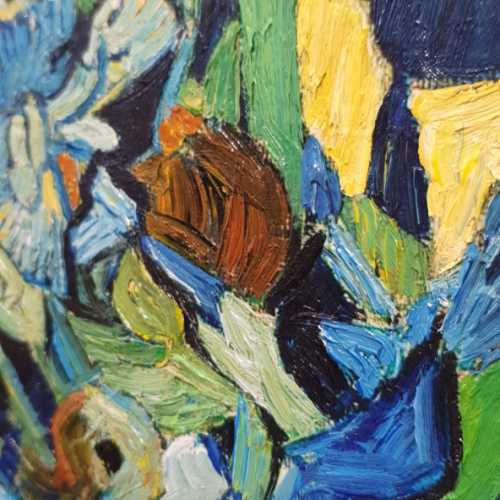 detalle de las pinceladas