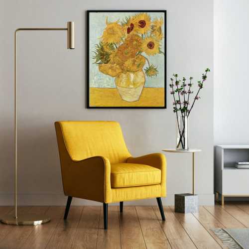 Sometimes, a simple black frame is enough to enhance the painting