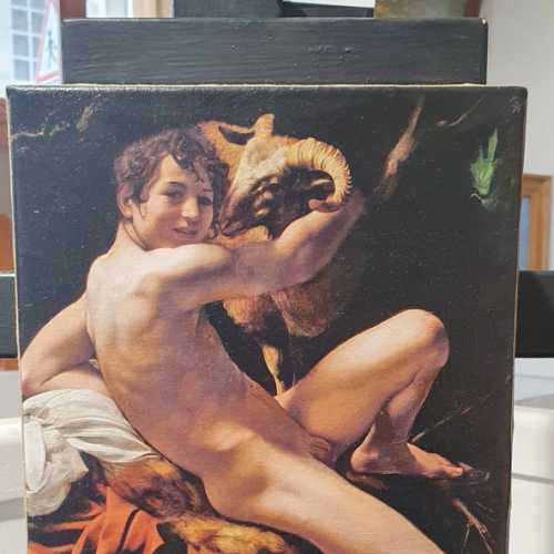 here is a copy of Saint John the Baptist after Caravaggio