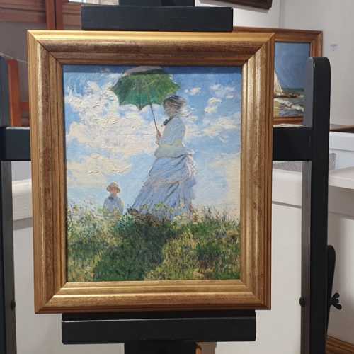 el Paseo» o “Mujer con sombrilla” pintado después de C. Monet